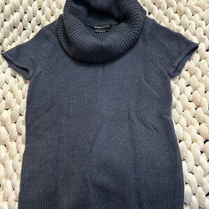 BCBG Max Azria Slate Blue Turtleneck Sweater | XS | Wool Blend